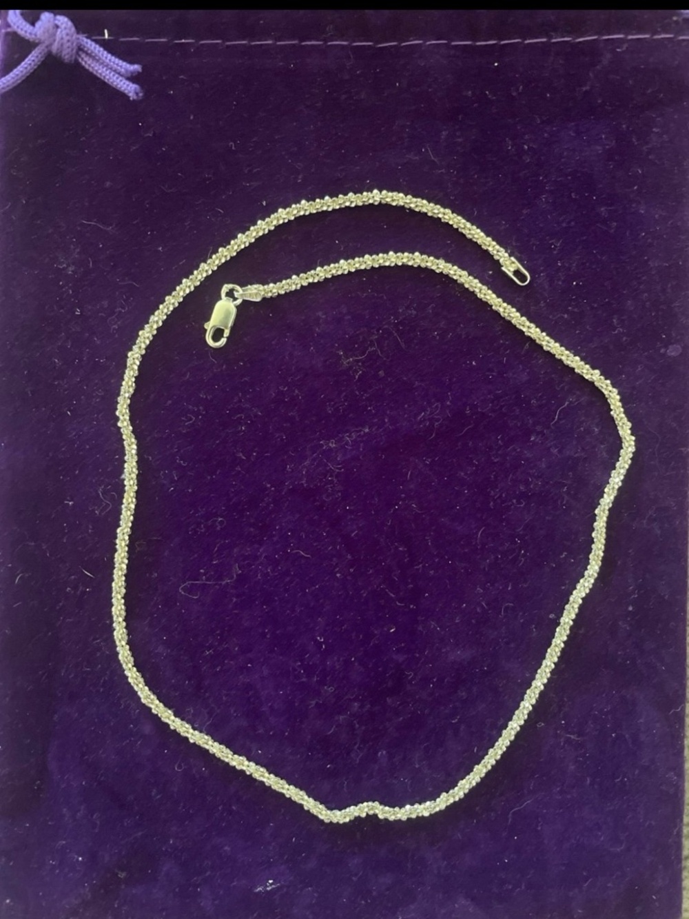 Authentic Italian 925 Silver Rock Rope Chain - Picture 7 of 9